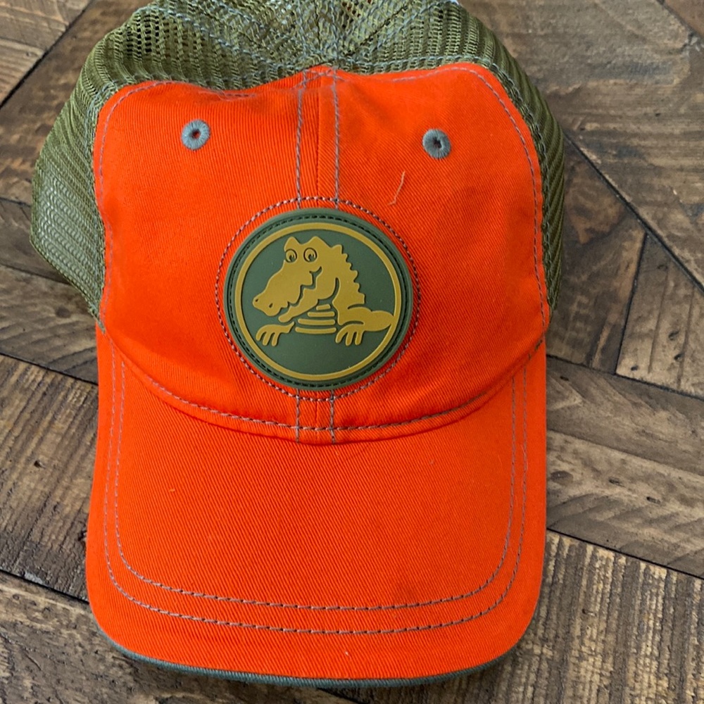 CROCS Orange and Green Hat Vibrant Accessories